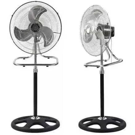 Вентилятор 3 в1 Wimpex 1807 Чорно - Сріблястий підлоговий настільний настінний охолоджувач з 3 швидкостями