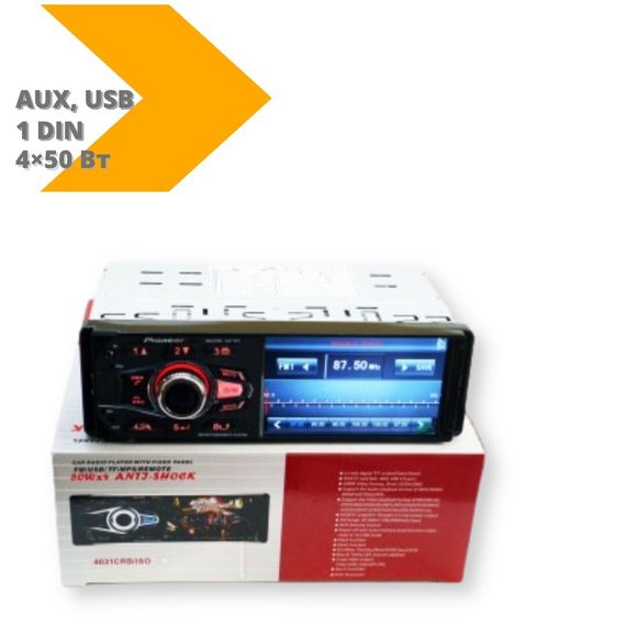 Автомагнітола 403UM 1DIN AUX, USB TF чорний (4031UM_1000) | Зображення 1