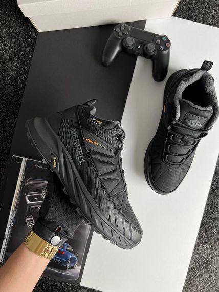 Чоловічі зимові кросівки Float Pro Black Grey Orange , В'єтнам | Зображення 4