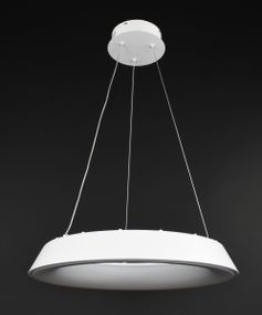 Люстра світлодіодна підвісна LED світильник для квартири на стелю лед з пультом 27551 Білий 25-90х48х48 см.