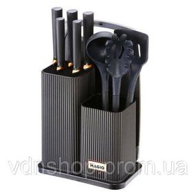 Кухонные предметы силикон, Набор кухонных инструментов из нейлона, Кухонный набор з подставкой GV-12