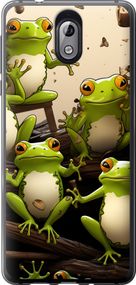 Чехол на Nokia 3.1 Жабки "5656u-1530-17620"