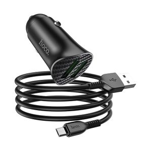 Автозарядний пристрій Hoco Z39 QC3.0 Micro 2USB