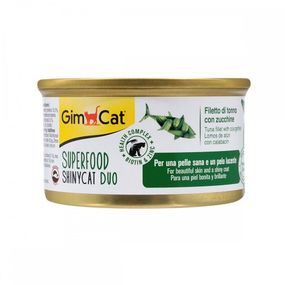 Корм GimCat Shiny Cat Superfood влажный для котов с тунцом и цуккини 70 гр