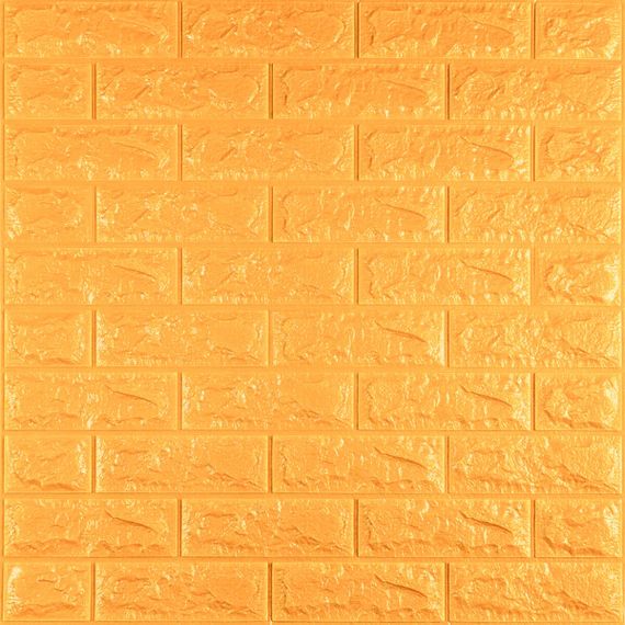 3D панель самоклеюча 700х770х7мм цегла Золотий (011-7) SW-00000052