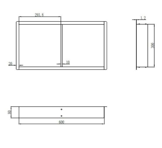 Полиця-ніша для ванної кімнати Mixxus Premium NICHE-0103 BLACK із нержавіючої сталі SUS304 (MI6682) | Зображення 1