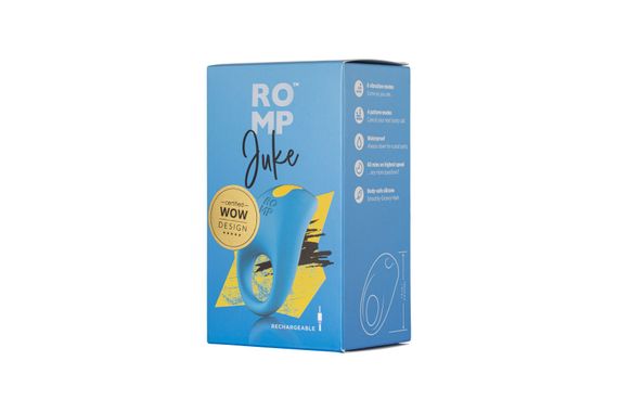 Ерекційне віброкільце Romp Juke, особлива вигнута віброголовка, 10 варіантів стимуляції | Зображення 7