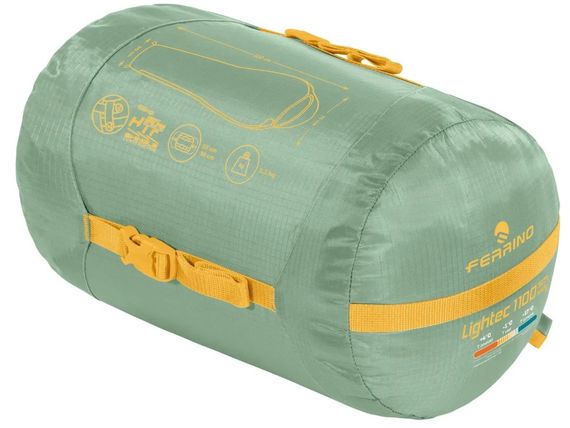 Спальний мішок Ferrino Lightec SM 1100 Lady -3°C Green (86649QVV) | Зображення 1