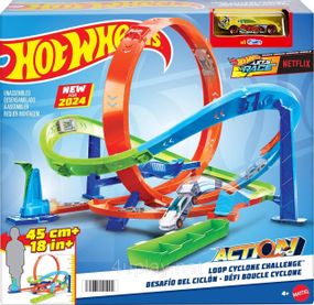Трек Хот Вилс Экшн Испытание гиперпетли Оригинал Hot Wheels Action Loop Cyclone Challenge