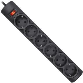 Мережевий фільтр Defender DFS 151 1.8m 6 роз Black UA (994940)