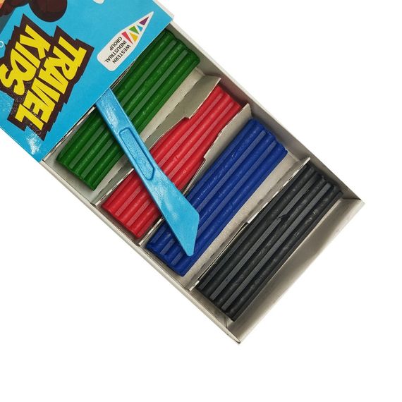 Дитячий пластилін "Travel Kids" 331008/TK восковий, 6 кольорів по 12 г | Зображення 2