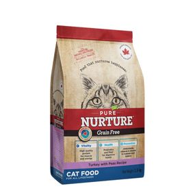 Сухий корм з індичкою для котів будь-якого віку Pure Nurture Cat GF Turkey, 1.5 кг