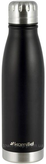 Термос-бутылка Kamille Bottle 500мл черный KM-2037