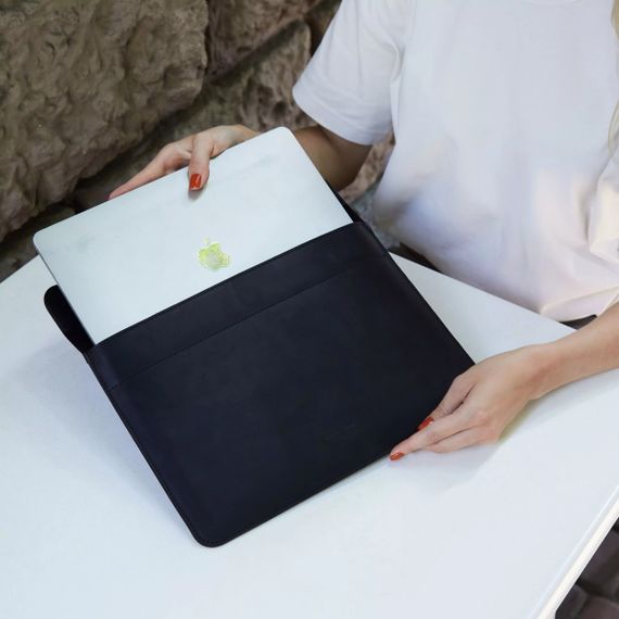 Чохол для ноутбука вінтажний Incarne Klouz MacBook Pro 13" 2016-2025 klouz-black-vintage-pro-13 чорний | Зображення 6