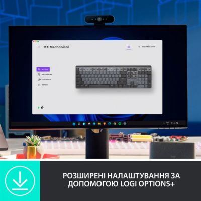 Клавиатура Logitech MX Mechanical Wireless Illuminated Performance UA Graphite (920-010759) | Зображення 4