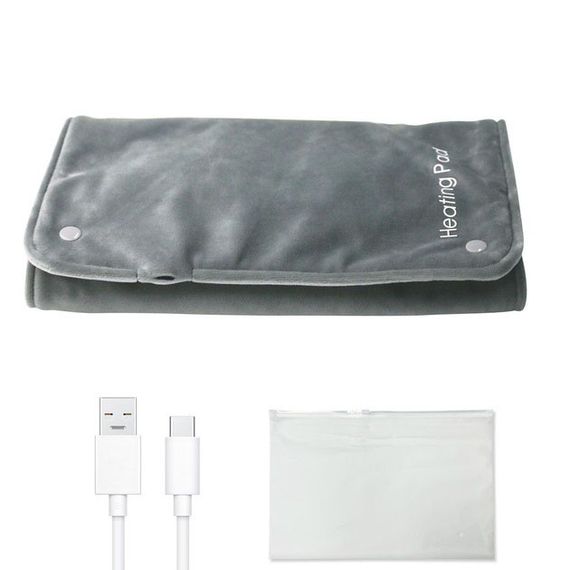 Универсальная электрогрелка от USB 30х50 см электрический термоковрик с подогревом для рук, ног и шеи TY-96 | Зображення 2