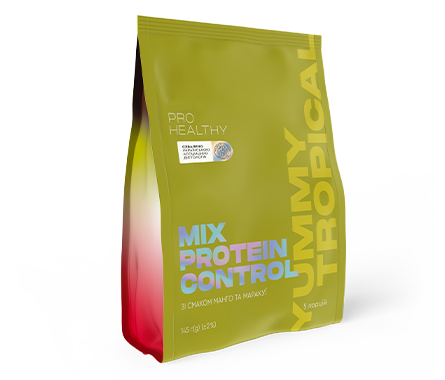 Коктейль протеїновий Mix Protein control Yummy Tropical 145грам