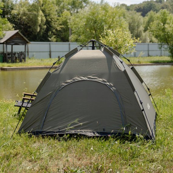 Намет кемпінговий 2 на 2 метри автоматичний для риболовлі походу туристичний LU-019GR Зелений | Зображення 2