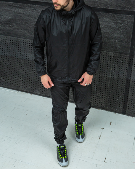 Костюм плащевка чёрный S XXL | Зображення 5