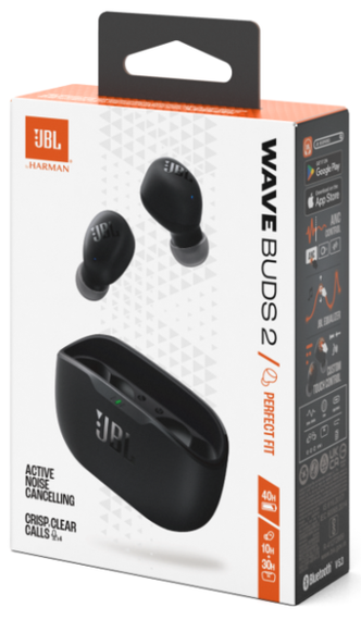 Гарнітура JBL WAVE BUDS 2 Black (JBLWBUDS2BLK) | Зображення 9