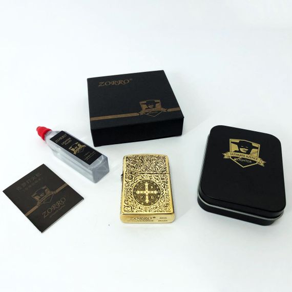 Оригинальная бензиновая зажигалка Zorro HL-303, Зажигалка подарочная сувенирная, ZT-795 Сувенирные зажигалки | Зображення 1