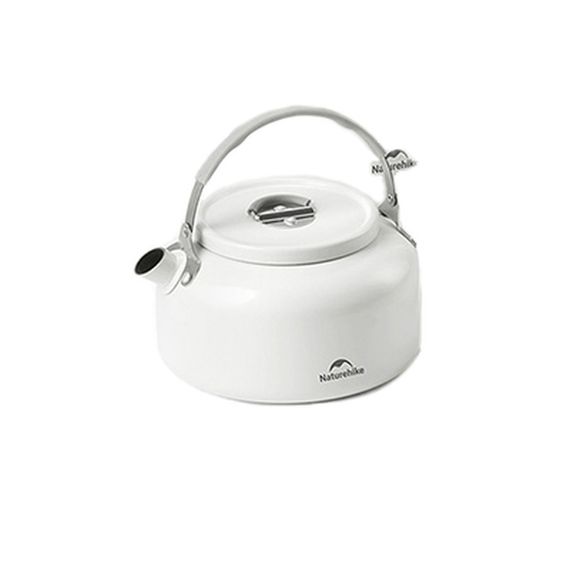 Чайник з керамічним антипригарним покриттям Naturehike CNK2450CF013 0,8 л, алюміній, білий