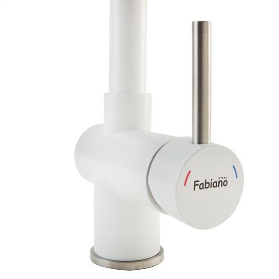 Кухонний змішувач Fabiano FKM 45 SS Alpine White 8232.401.0222 | Зображення 1