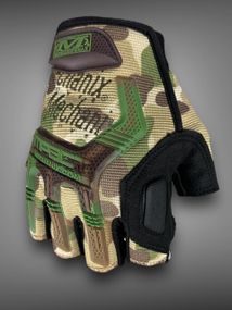 Тактичні рукавички Mechanix M-Pact мультикам, військові захисні безпалі рукавички L