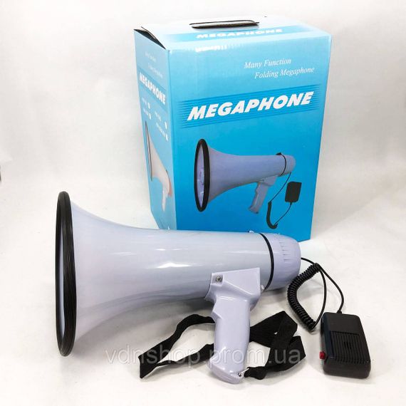 Мегафон для заходів на свіжому повітрі MEGAPHONE, Рупорний гучномовець, Переносний мегафон ZP-38 | Зображення 7