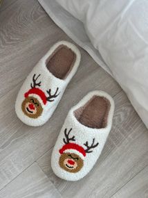 Домашние тапочки с рождественским узором (1069) 36-37