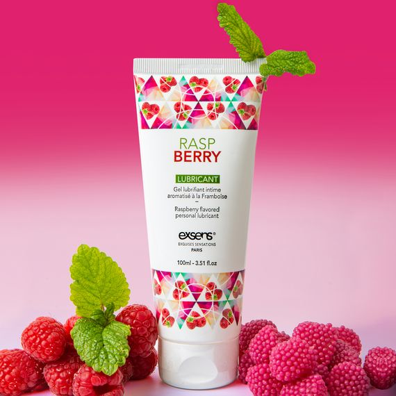 Їстівний лубрикант на водній основі EXSENS LUBRICANT RASPBERRY 100ML