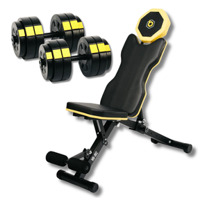 Набор Besport PowerPro гантели 2х26кг со скамьей WB-002