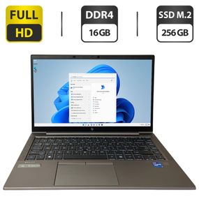 Ультрабук HP ZBook Firefly 14 G8 / 14" (1920x1080) IPS / Intel Core i7-1185G7 (4 (8) ядра по 1.2 - 4.8 GHz) / 16 GB DDR4 / 256 GB SSD M.2 / Intel Iris Xe Graphics / Fingerprint / WebCam б/в