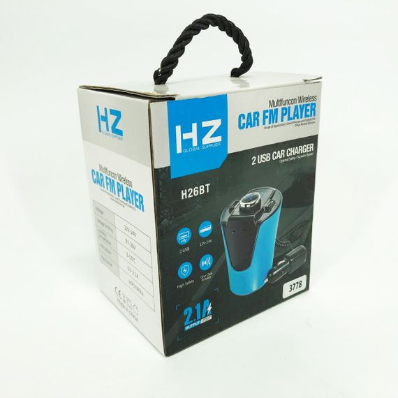 Автомобільний FM-трансмітер модулятор HZ FM MOD H26+BT (BX6) живлення від прикурювача з Bluetooth | Зображення 3