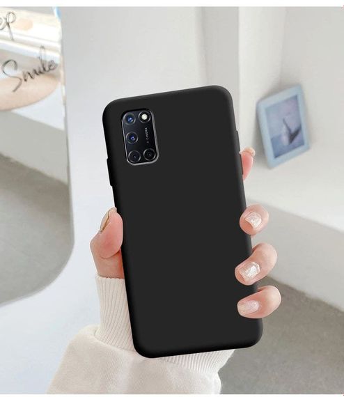 Чохол Candy Silicone для Oppo A52 колір Чорний | Зображення 1
