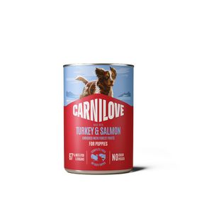 Корм вологий Carnilove Salmon &amp; Turkey д/цуценят паштет лосось та індичка 400 г