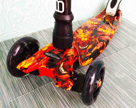 Дитячий триколісний самокат Maxi Best Scooter світяться колеса | Дитячий триколісний самокат | Зображення 2