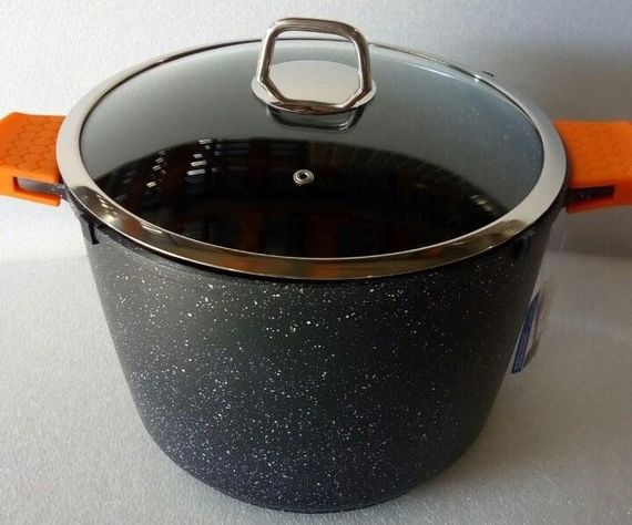 Кастрюля Bohmann BH-7351-24MRB, 5.7 л, 24 см, алюминиевая с крышкой и антипригарным покрытием | Зображення 3