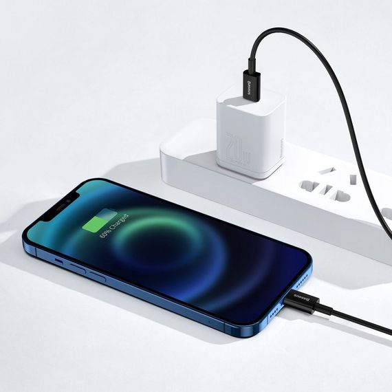Кабель Baseus Superior Series Fast Charging Type-C to Lightning PD 20W (2m), Черный, 2.0 м | Зображення 3