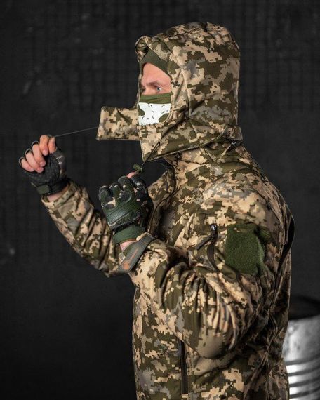 Зимовий тактичний костюм софтшел піксель jumper (подвійний фліс) | Зображення 1