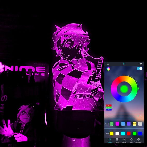 Акриловий світильник-нічник керування з телефона Камадо Танджіро tty-n001807