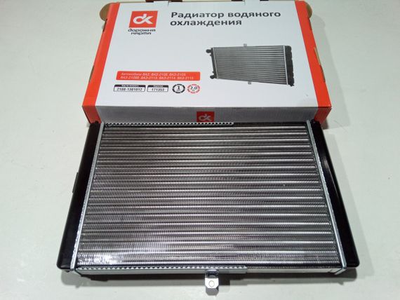 Радіатор охолодження ВАЗ 2108 алюм., "Дорога карта" (2108-1301012) (DK2108-1301012)