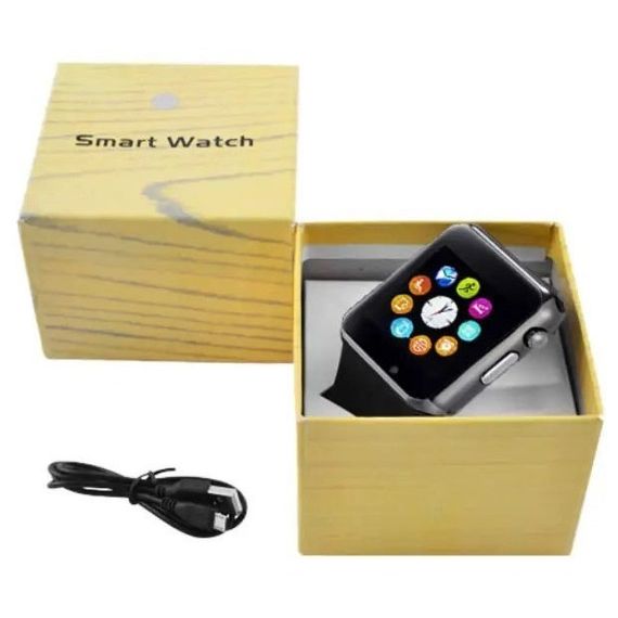 Смарт-годинник Smart Watch A1 розумний електронний зі слотом під sim-карту + карту пам'яті micro-sd. AX-382 Колір: чорний | Зображення 8
