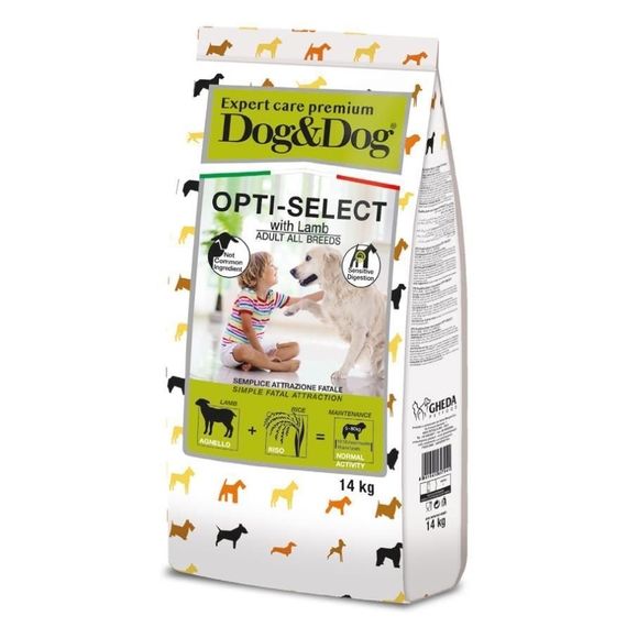 Сухий корм з ягнятиною для собак Gheda D&Dog Expert Care Premium Opti-Select, 14 кг