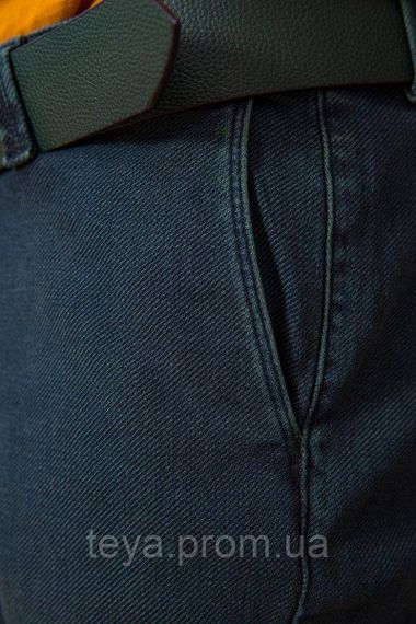 Комфортні чоловічі джинси однотонні сезон демісезон колір зелений розмір 30 FG_00024 | Зображення 4