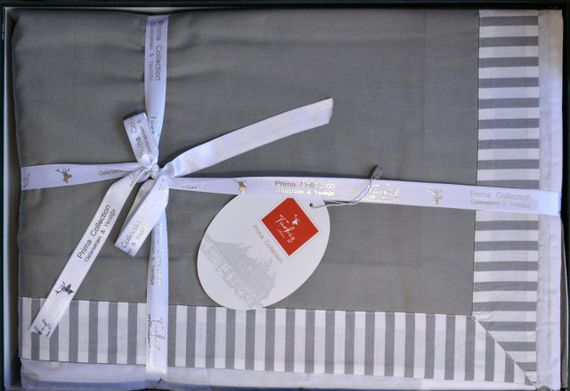 Постільна білизна Turkiz Ranforse Prima 200 х 220 см Santiago Grey | Зображення 3