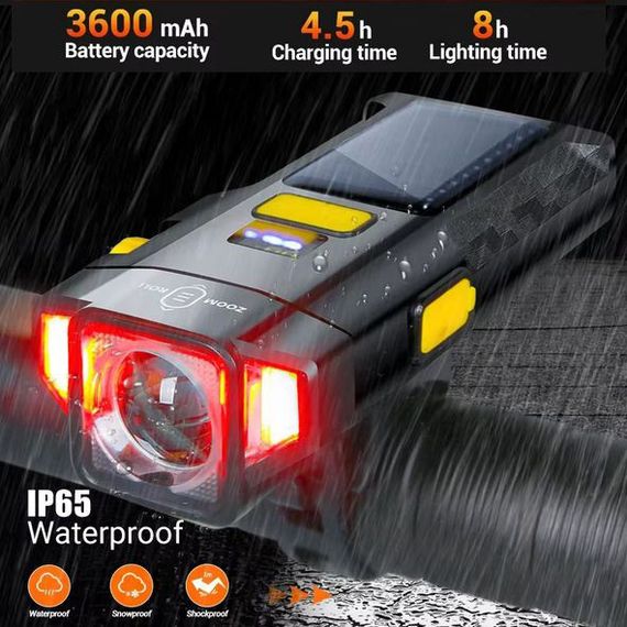 Велофара X17-30W+2LED(red) PT-47