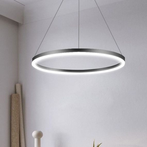 Люстра світлодіодна підвісна LED світильник для квартири на стелю лед 26723 Чорний 35-160х60х60 см. | Зображення 1