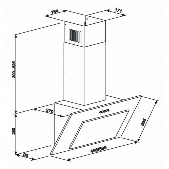 Витяжка кухонна Eleyus VERTICAL 700 60 WH (VERTICAL70060WH) | Зображення 7