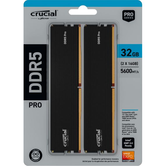 Модуль памяти для компьютера DDR5 32GB (2x16GB) 6000 MHz Micron (CP2K16G60C48U5) | Зображення 4